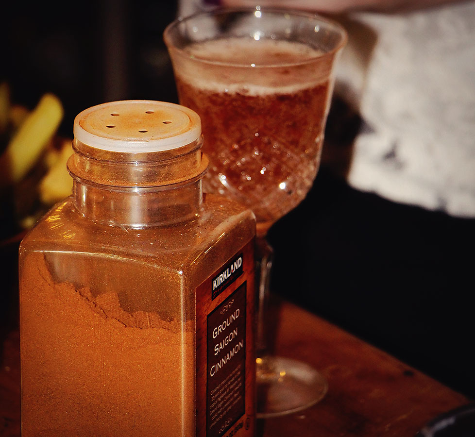 The beginnings of Laurent's traditional Butter Beer.