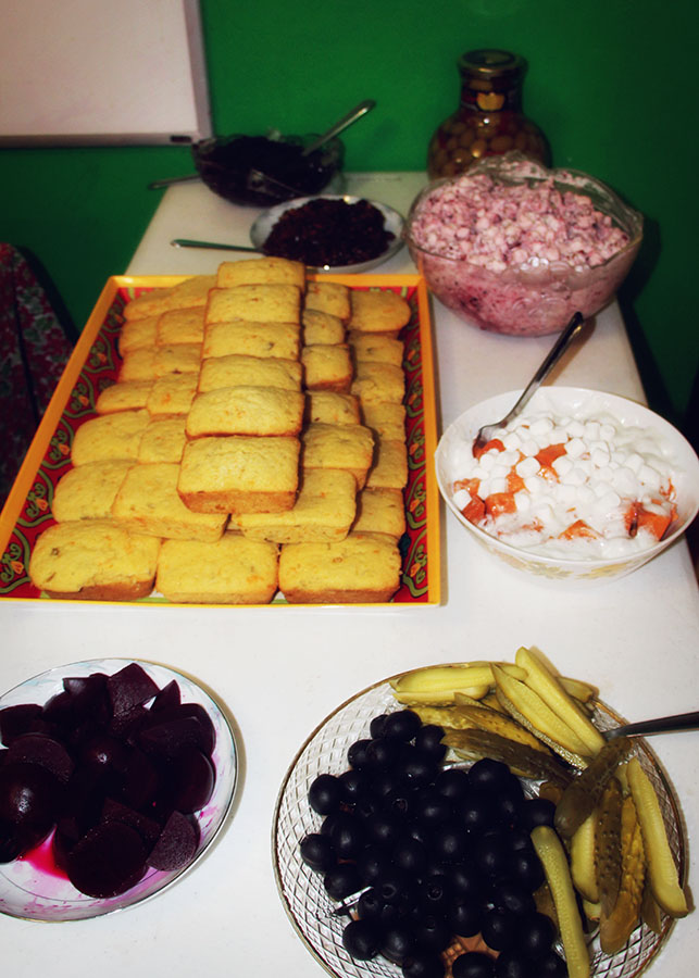Lovely gifts of food to share together. Thanks be to God!