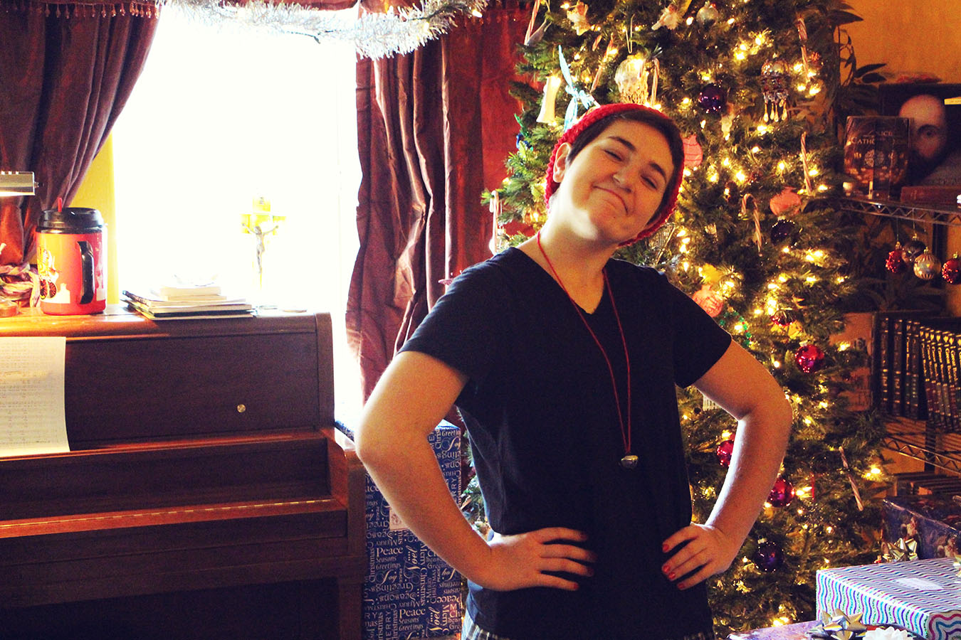Megan was our elf for the day. :)