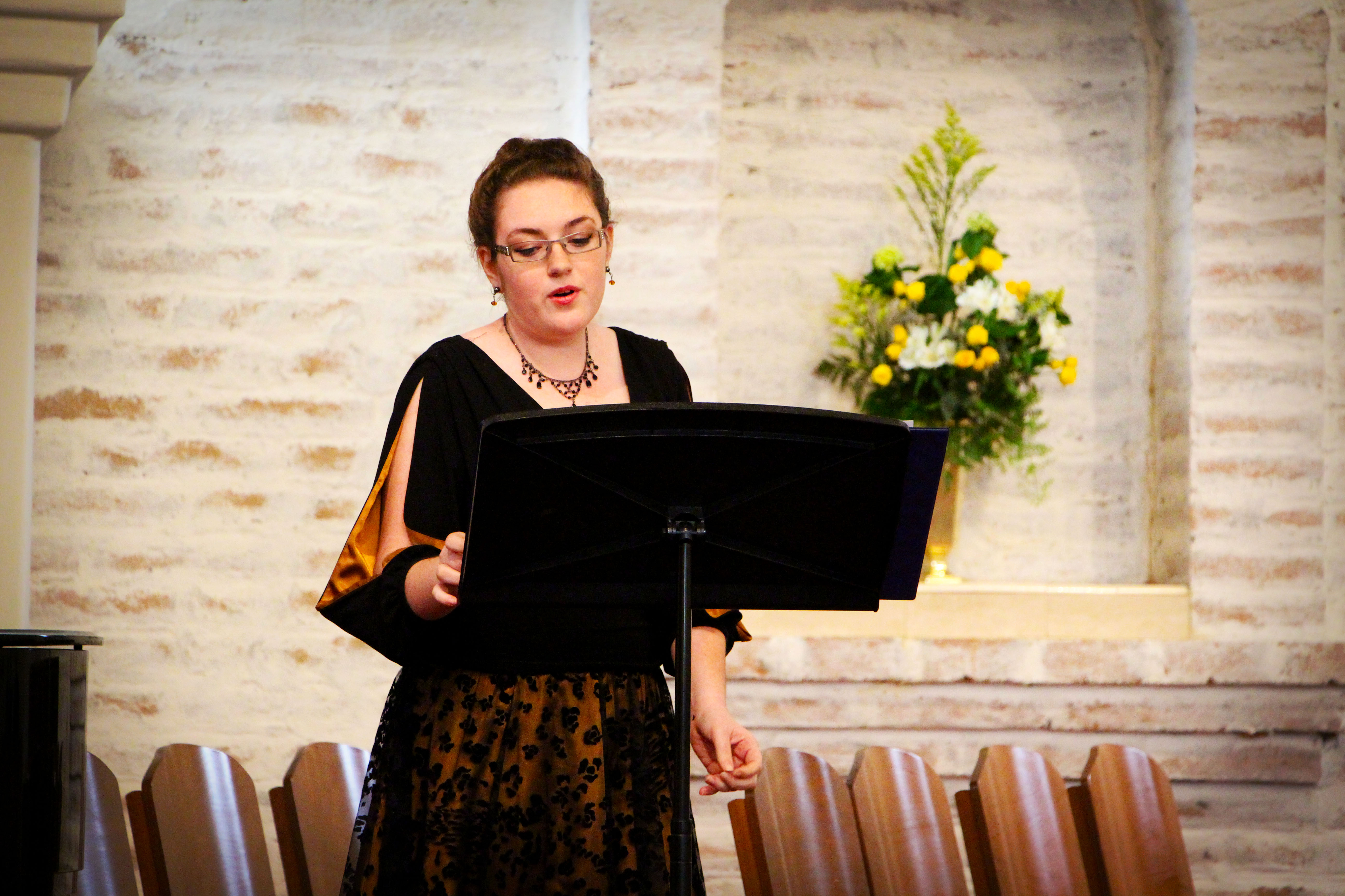 Laurent as she began her first piece, "Poor Wandering One."