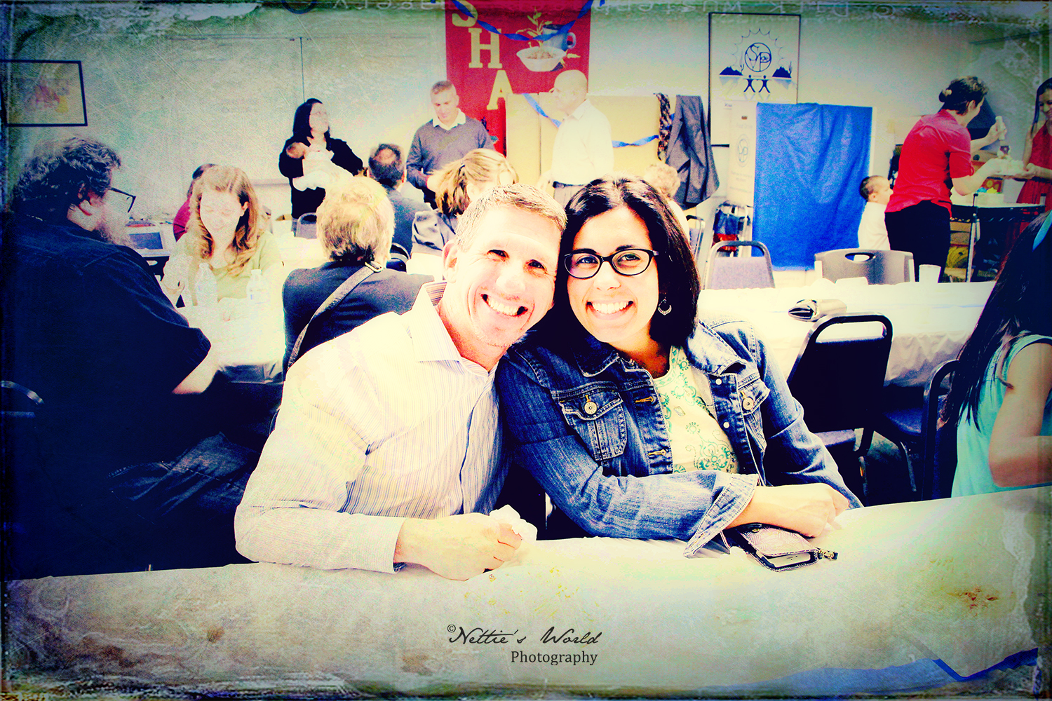 Another great shot of the newlywed godparents.