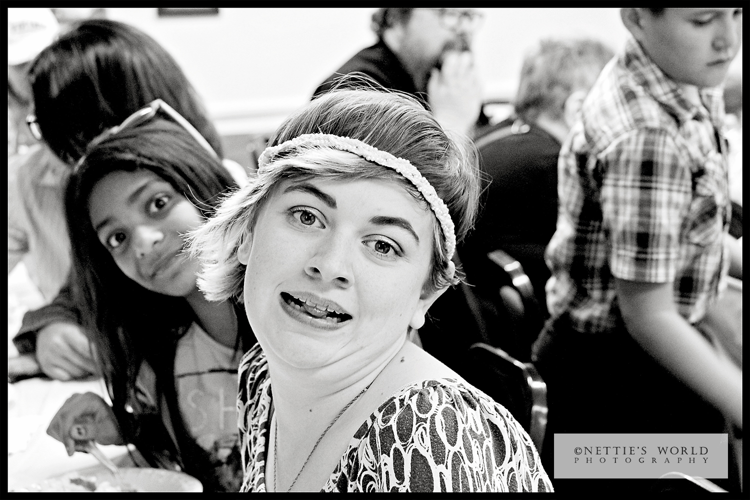 Geneva making faces. Again.
