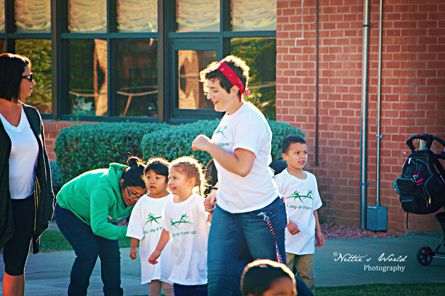 Megz joined in and helped some of the littles keep on going.