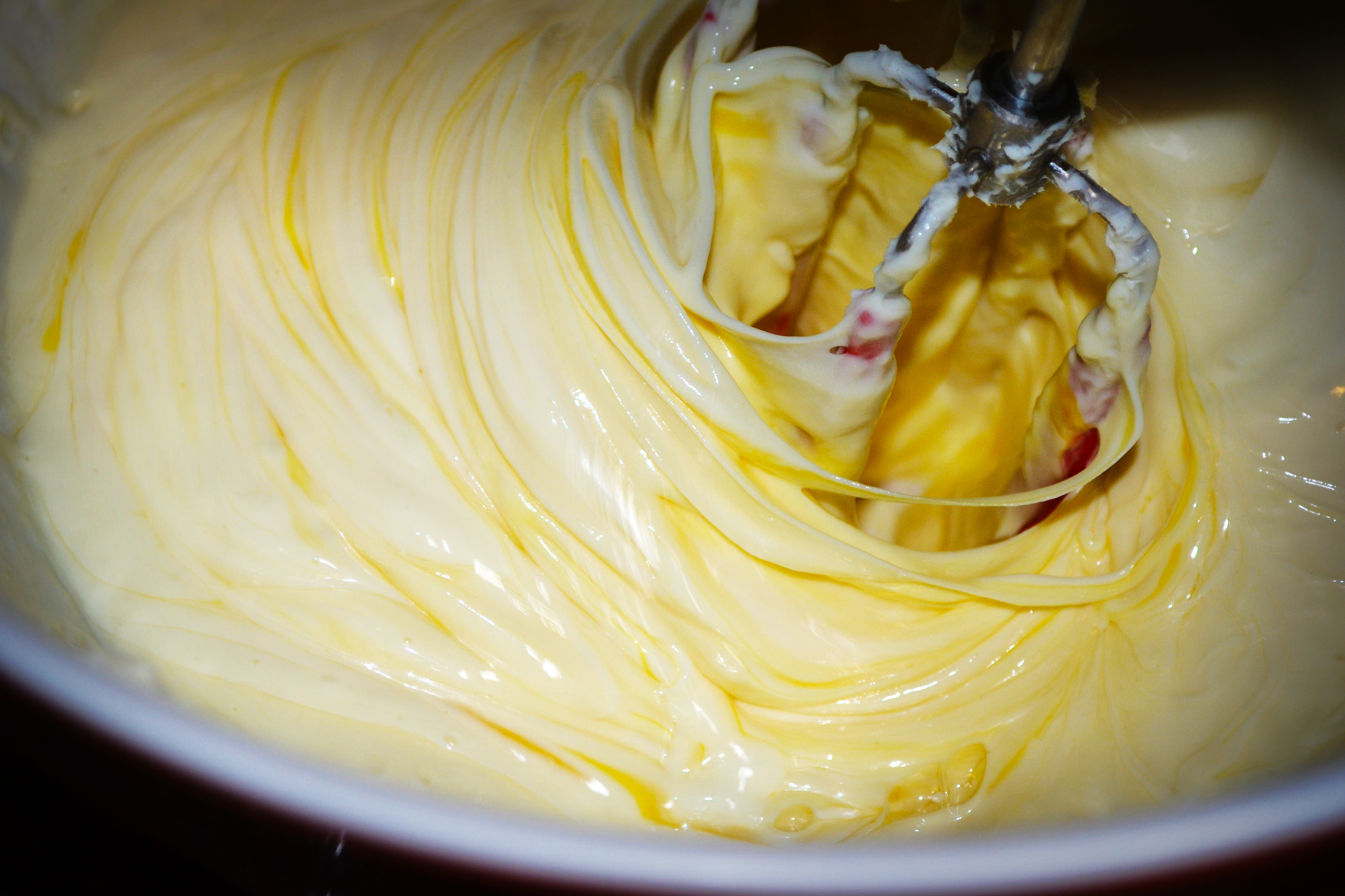 Step twelve, mix and mix until smooth again.