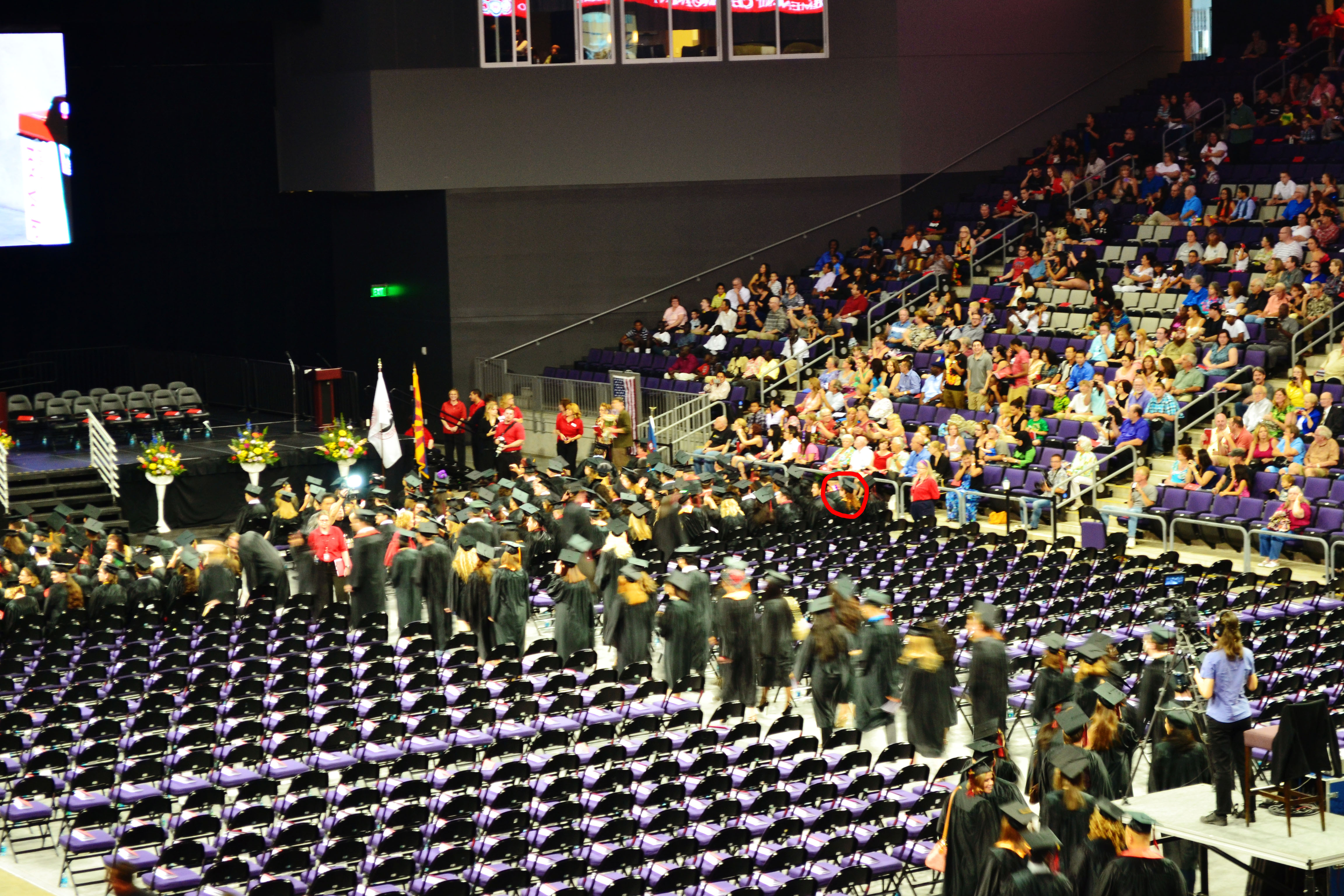 The processional - Laurent is circled in red!