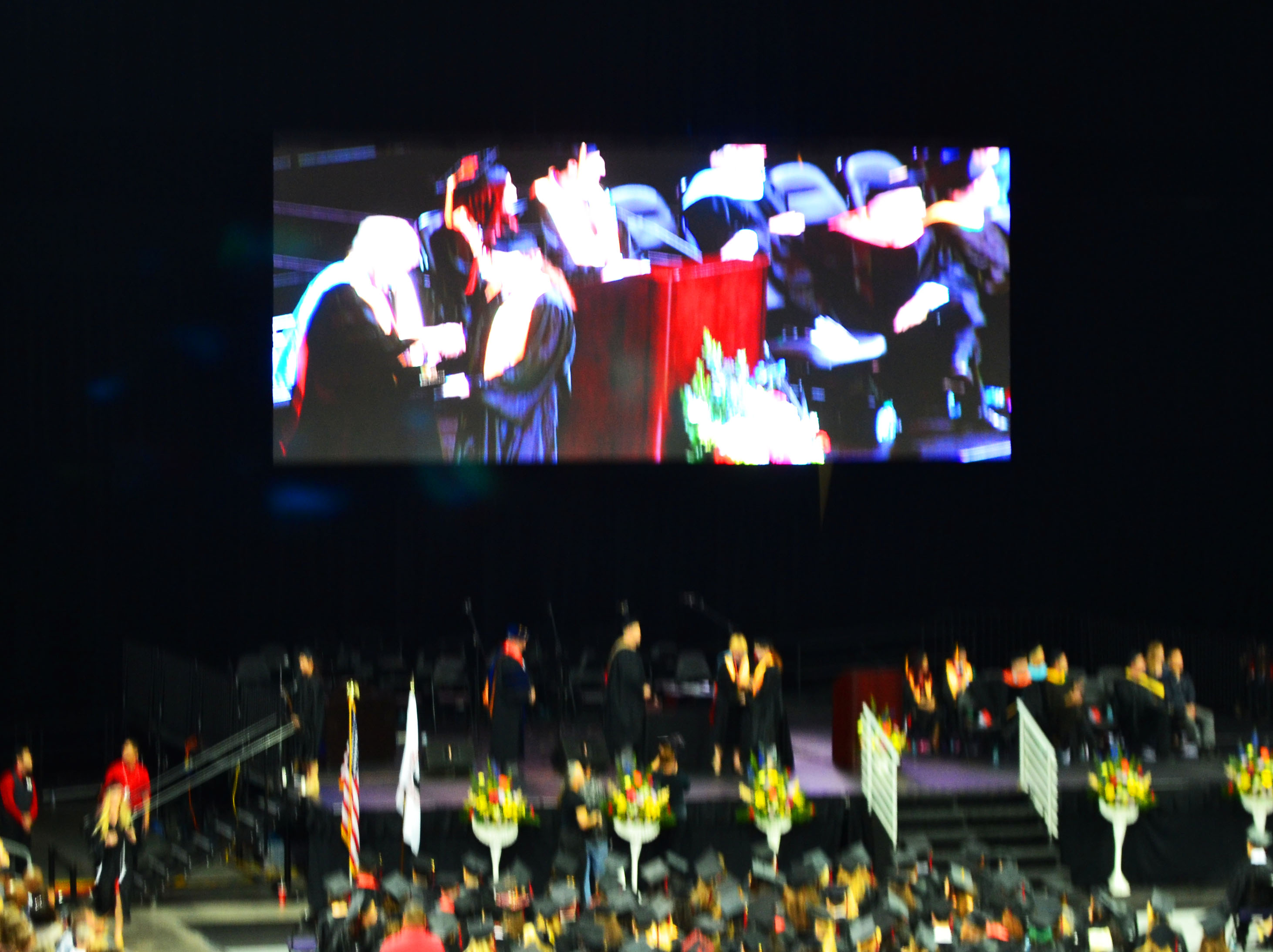 Laurent receving her degree!