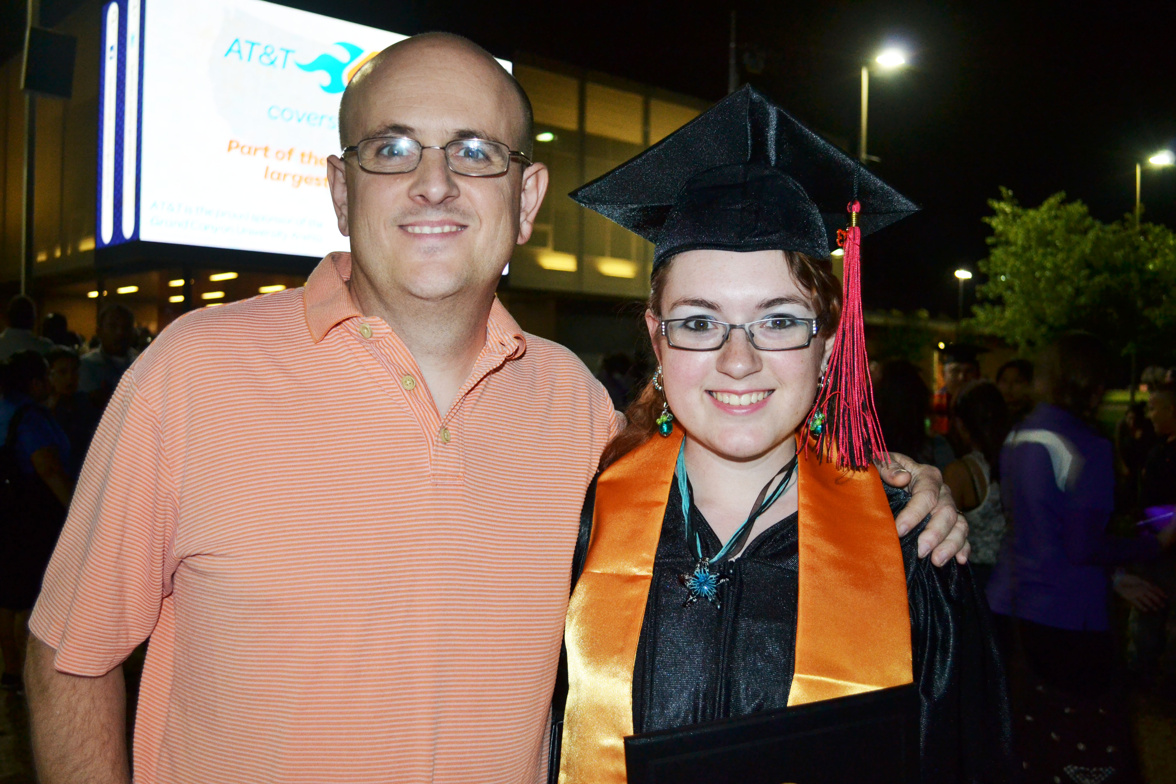 Dad and Grad.