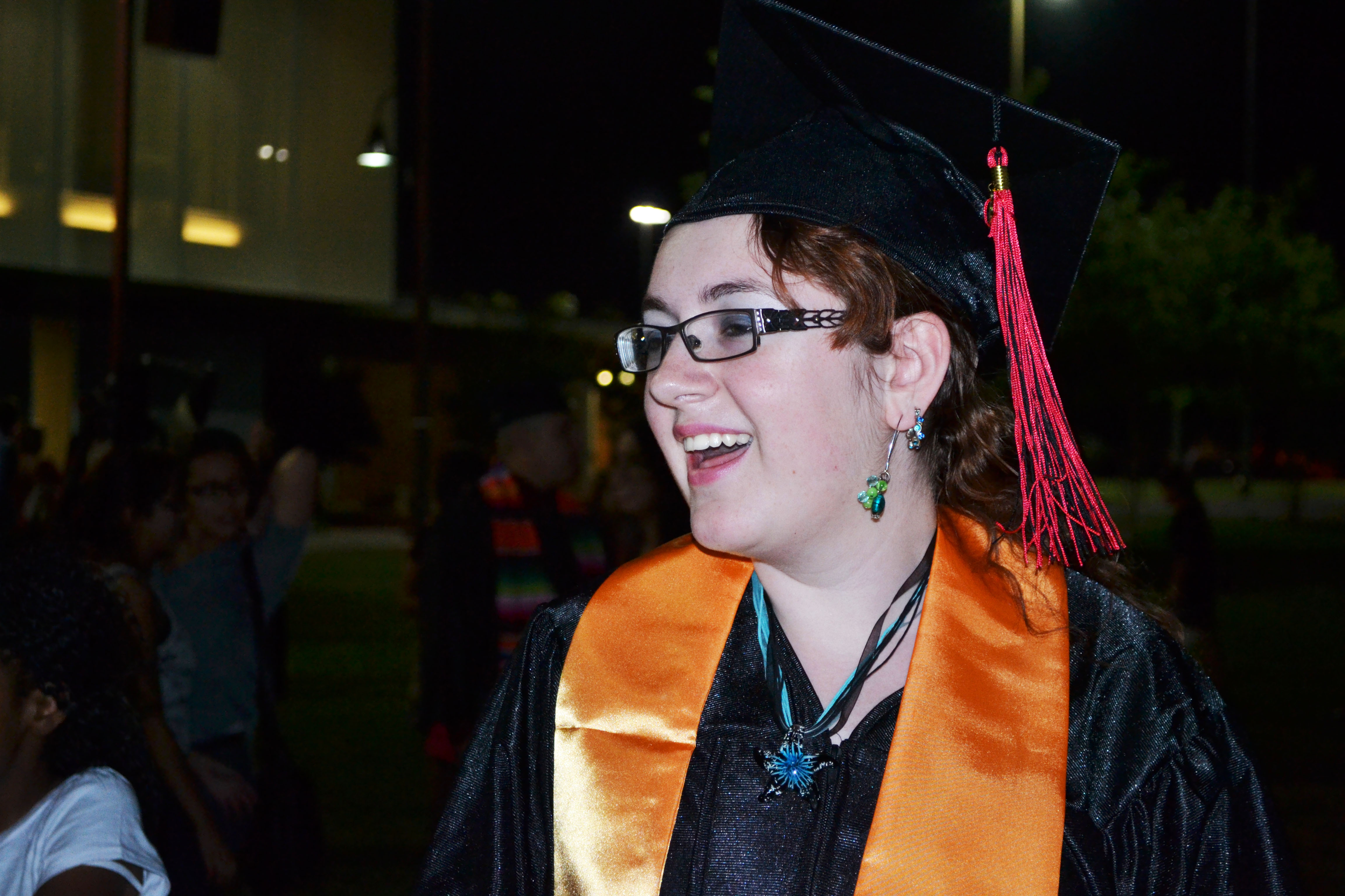 Laughing Grad.