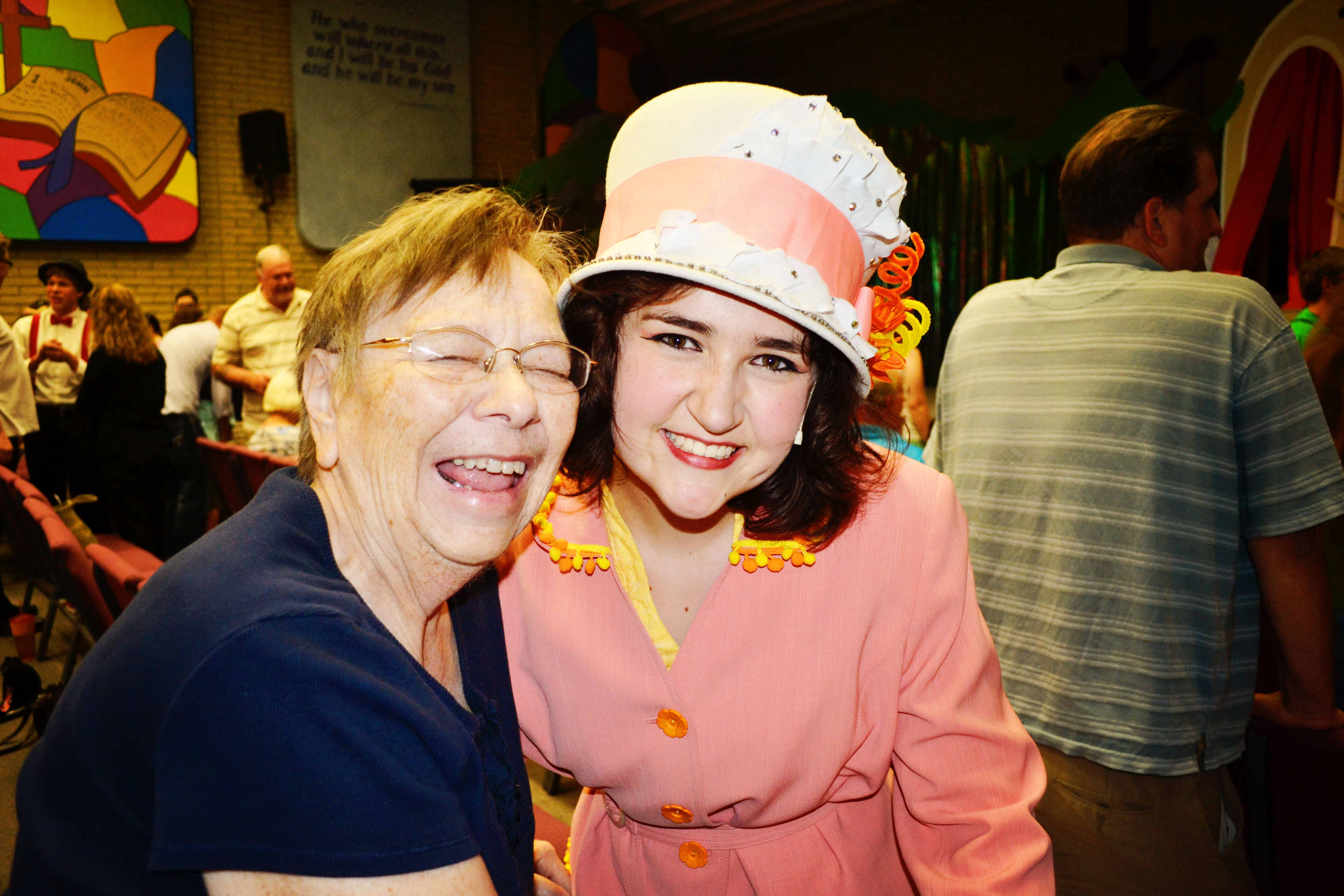 Mrs. Mayor with Oma after the show